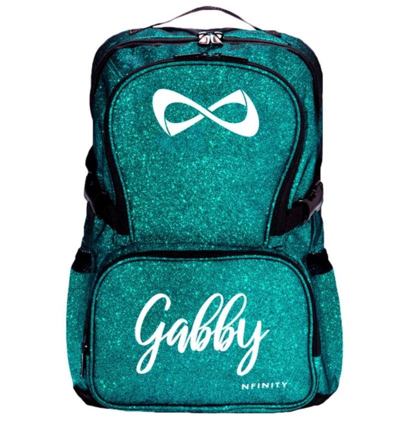 Personalized Cheerleader Gift, Dance Gifts, Cheer Gifts, Cheer Bag Glitter Dance Bag, Cheer Team Gifts, Custom Tote, Custom Cheer Bag image 1