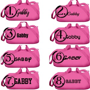 Personalized Bags for Teams, Custom Duffle Bag, Dance Bag, Personalized Duffle, Ballet Bag, Sports Bag, Drill Team, XC, Pickleball Bag image 9
