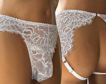 Lace Sissy Panties: Men's Lingerie, Transvestite Underwear