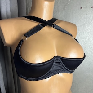 Open cupless bra with support, Quarter cup bra, See through bras, Shelf bra open with support, Christmas lingerie