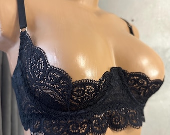 Shelf Bra Open Cupless Lingerie Set, Quarter cup Bra plus size, Bra Open half cup shelf bra, Open lingeries