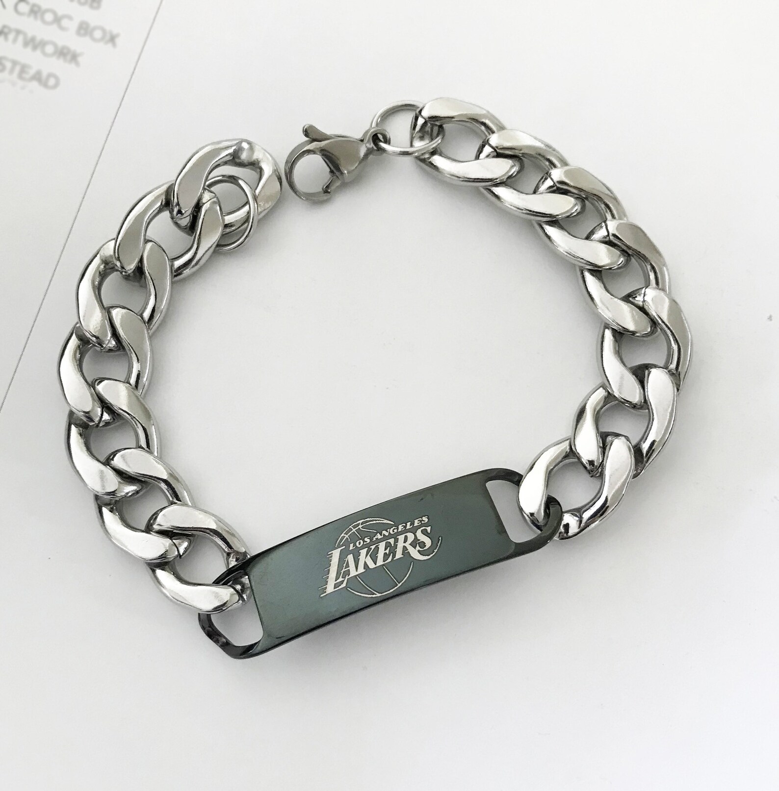 Custom Engraving Bracelet ID Bracelet Picture Bracelet Etsy