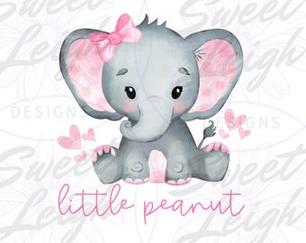 Little Peanut png, Baby png, Elephant png, Kids Sublimation Designs, Kids png, Newborn PNG, Sublimation PNG Baby Designs, Instant Download