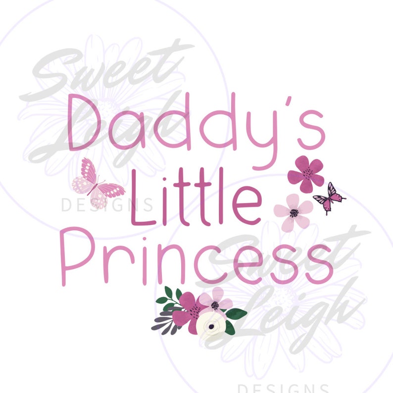 Daddys Little Princess Kids Sublimation Designs Kids Png - Etsy