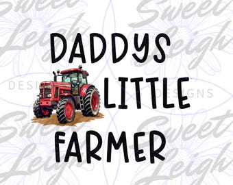 Daddys Little Farmer png, Trattore png, Fattoria png, Bambino png, Disegno a sublimazione, Bambino png, Sublimazione PNG, Bavaglino per bambini png, Download istantaneo