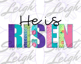 He is Risen png, paasontwerpen, sublimatie-png, paassublimatieontwerpen, christelijk png, christelijk shirt png, paasshirt