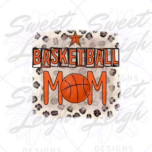 Basketball Mom PNG, Basketball png, Basketball Mama, Sports png, Basketball Designs png, Leopard Print png, png Files for Sublimation