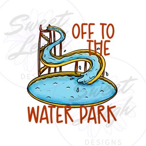 Waterpark png, Kids Summer png, Waterslides png, Colorful Summer png, Summer Sublimation Design, png Download, Sublimation File, Instant