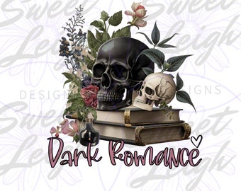 Dark Romance png, Libro PNG, Sublimación PNG, Diseño de sublimación, Diseño de libros, Diseño de lectura de libros, Lectura png, Pegatina png, Bookish png