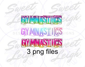 Gymnastics png, Gym png File, Gymnastics Shirt png, Sublimation Design, Sublimation png, Sports png, Gymnastics Designs, Ombre png