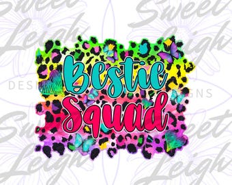 Bestie Squad PNG, beste vriend png, sublimatieontwerpen, sublimatie PNG, PNG-bestanden voor sublimatie, Bestie png, digitale download, Instant