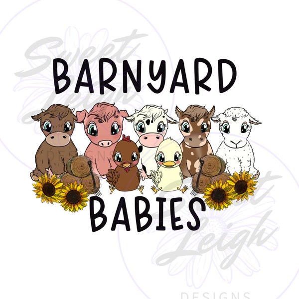 Barnyard png, Baby Boy png, Baby Girl png, Newborn Design, Sublimation Design, Kid png, Newborn PNG, Baby png, Sublimation PNG, Baby Bib png