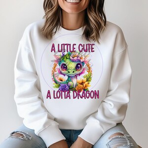A Little Cute Lotta Dragon Png, Dragon Png, Womens Png, Cute Png, Kids ...