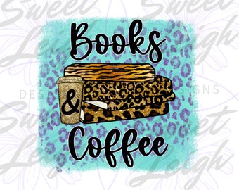 Libri e caffè png, PNG libro carino, Lettura png, File PNG per sublimazione, Disegni di sublimazione, Design di lettura di libri, Lettura sublimazione