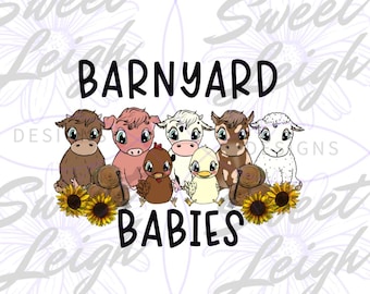 Barnyard PNG, Baby Jungen PNG, Baby Mädchen PNG, Neugeborenen Design, Sublimationsdesign, Kind PNG, Neugeborene PNG, Baby PNG, Sublimation PNG, Baby Lätzchen PNG