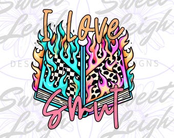 I Love Smut png, Romance png, Reading png, Book PNG, Sublimation PNG, Sublimation Designs, Cute Book Designs, Cute Book png