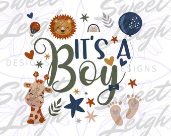 It's a Boy png, Kids Sublimation Designs, Kids png, Newborn PNG, Baby png, Sublimation PNG, Baby Boy png, Boho Baby png, Digital Download