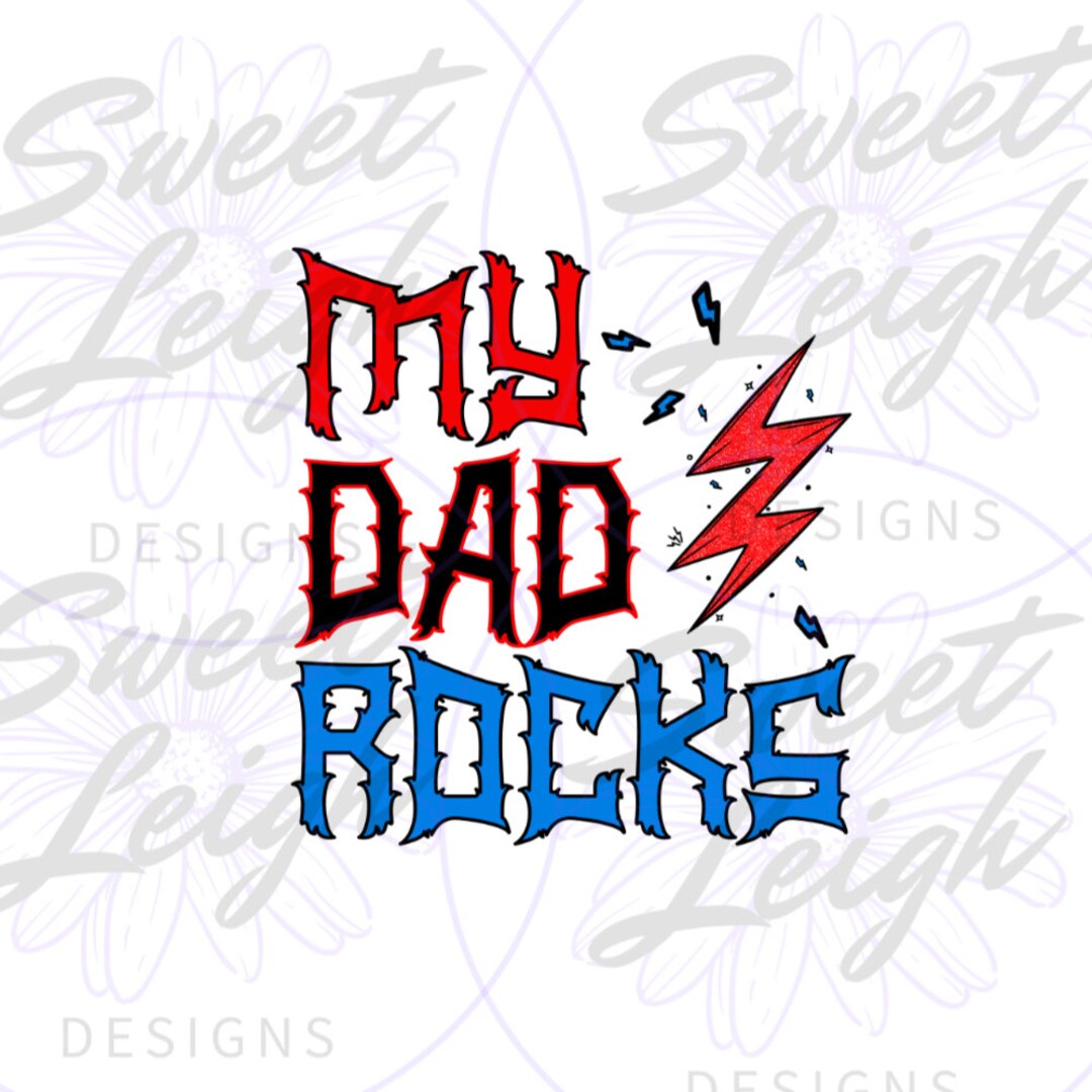My Dad Rocks Png, Rock Png, Lightning Bolt Png, Boy Shirt Png, Baby ...