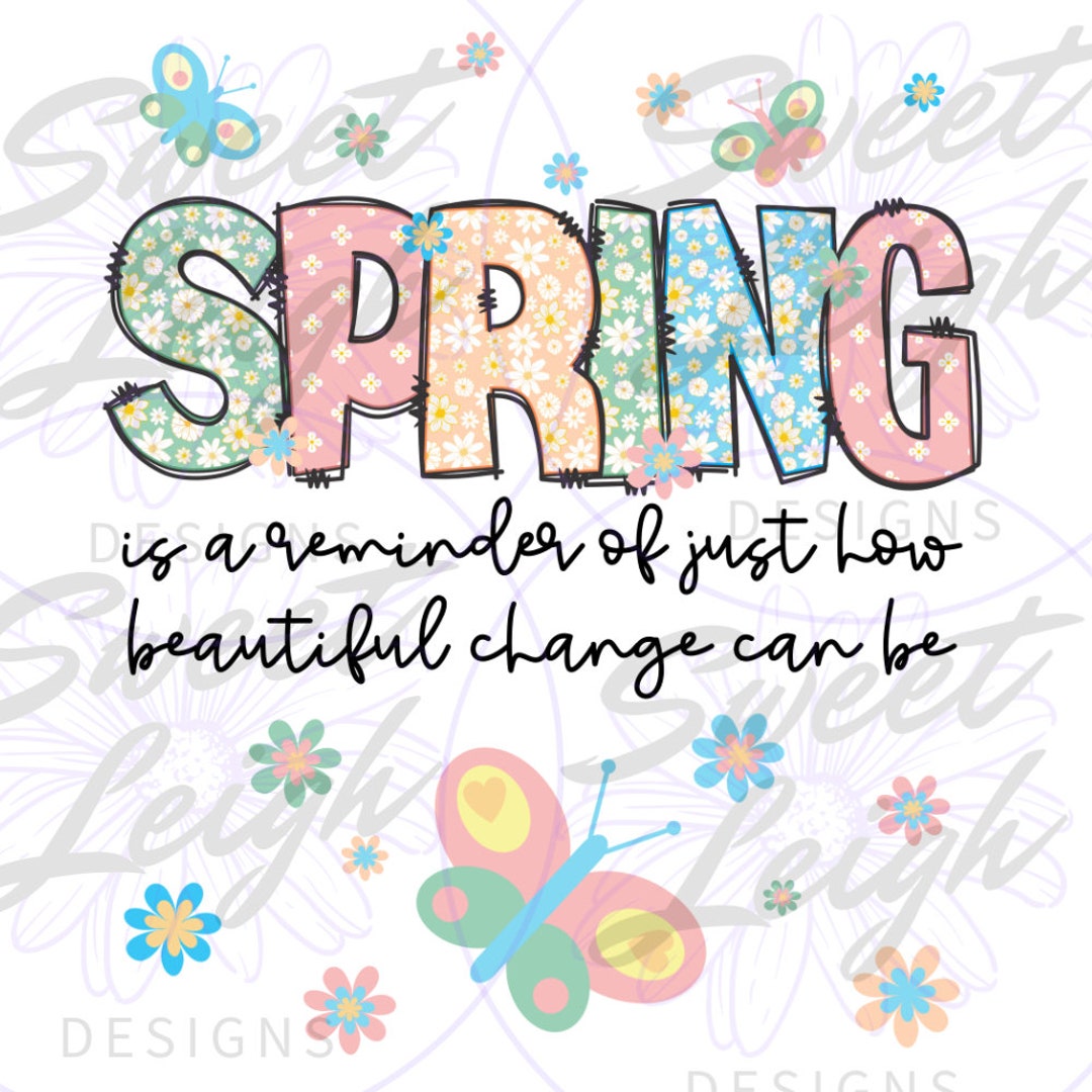 Spring PNG, Spring Flag Png, Spring Sublimation PNG, Sublimation Design ...