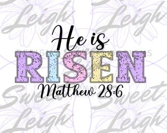 He is Risen png, paasontwerpen, sublimatie-png, paassublimatieontwerpen, christelijk png, christelijk shirt png, paasshirt