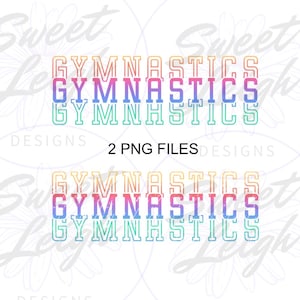 Gymnastik-Png, Gym-Png-Datei, Gymnastik-Shirt-Png, Sublimations-Design, Sublimations-png, Sport-png, Gymnastik-Designs, Ombre Png