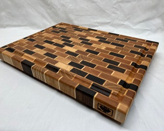 End grain cutting board/ Brick cutting board/ chopping board/ butcherblock/ serving board/ charcuterie board