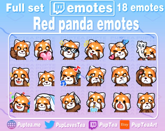 Red Text Twitch Emotes, Discord Emotes