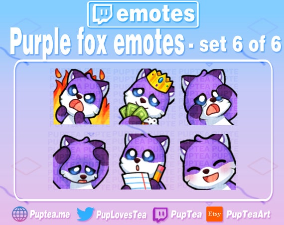 18x Cute Kitsune Emotes Pack for Twitch  and Discord -  Portugal