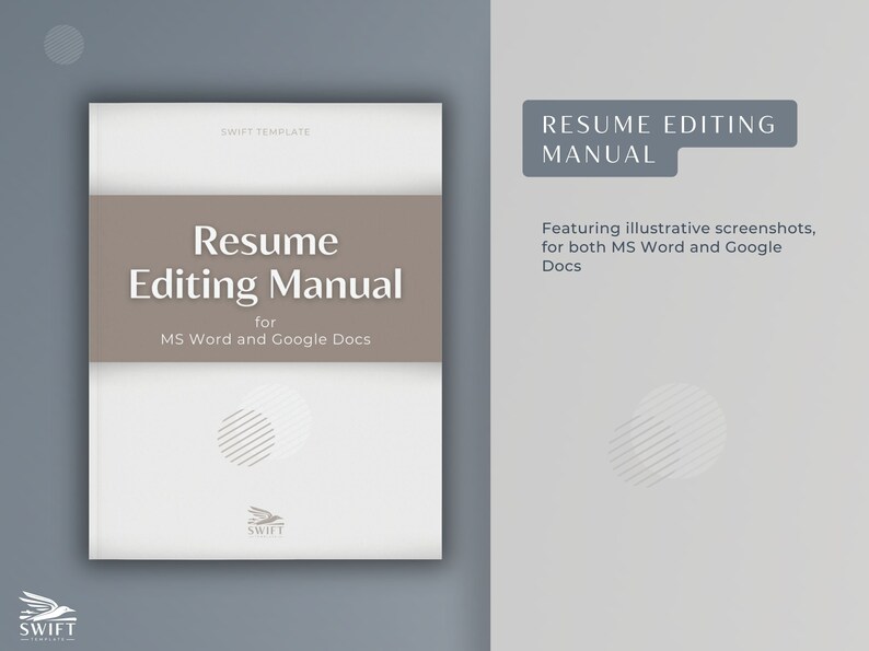Abrasive Bird Makes Copy Editor Resume Reference: Ats Friendly Resume Template For Microsoft Word And Google Docs