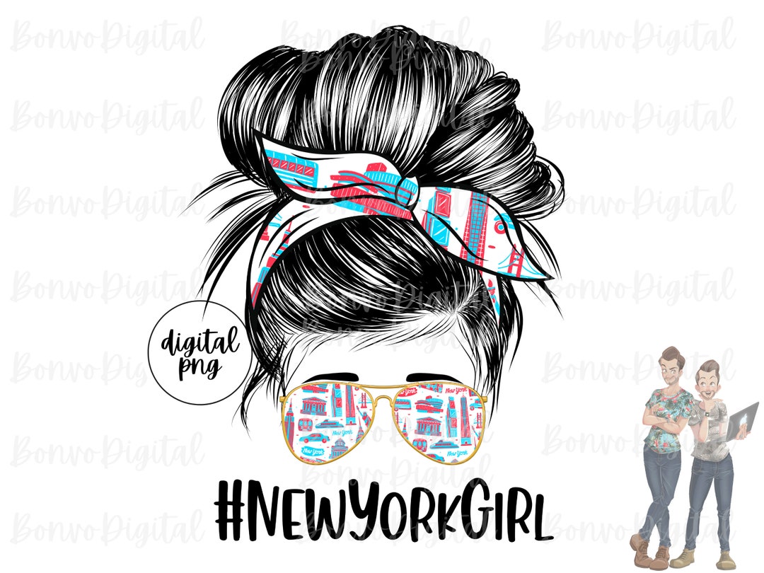 New York Girl Digital Design New York Girl Download New York Etsy