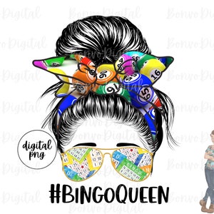 Bingo Queen Design, Bingo Life Download, Bingo Design, Messy Bun
