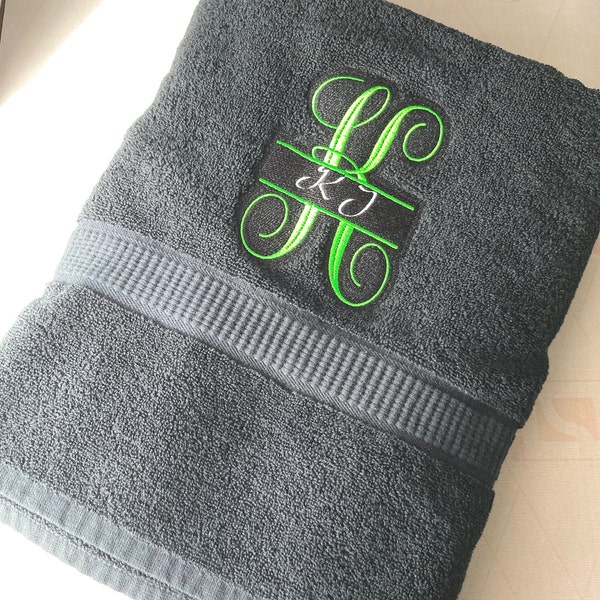 Monogram Bath Sheet, Personalized Bath Sheet, Embroidered Bath Sheet, Personalized Towel, Beach Towel