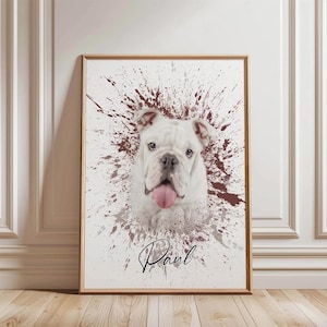 Ritratto animale in stile graffiti | Cane, gatto o cavallo personalizzato | Regalo, decorazione o ricordo speciale