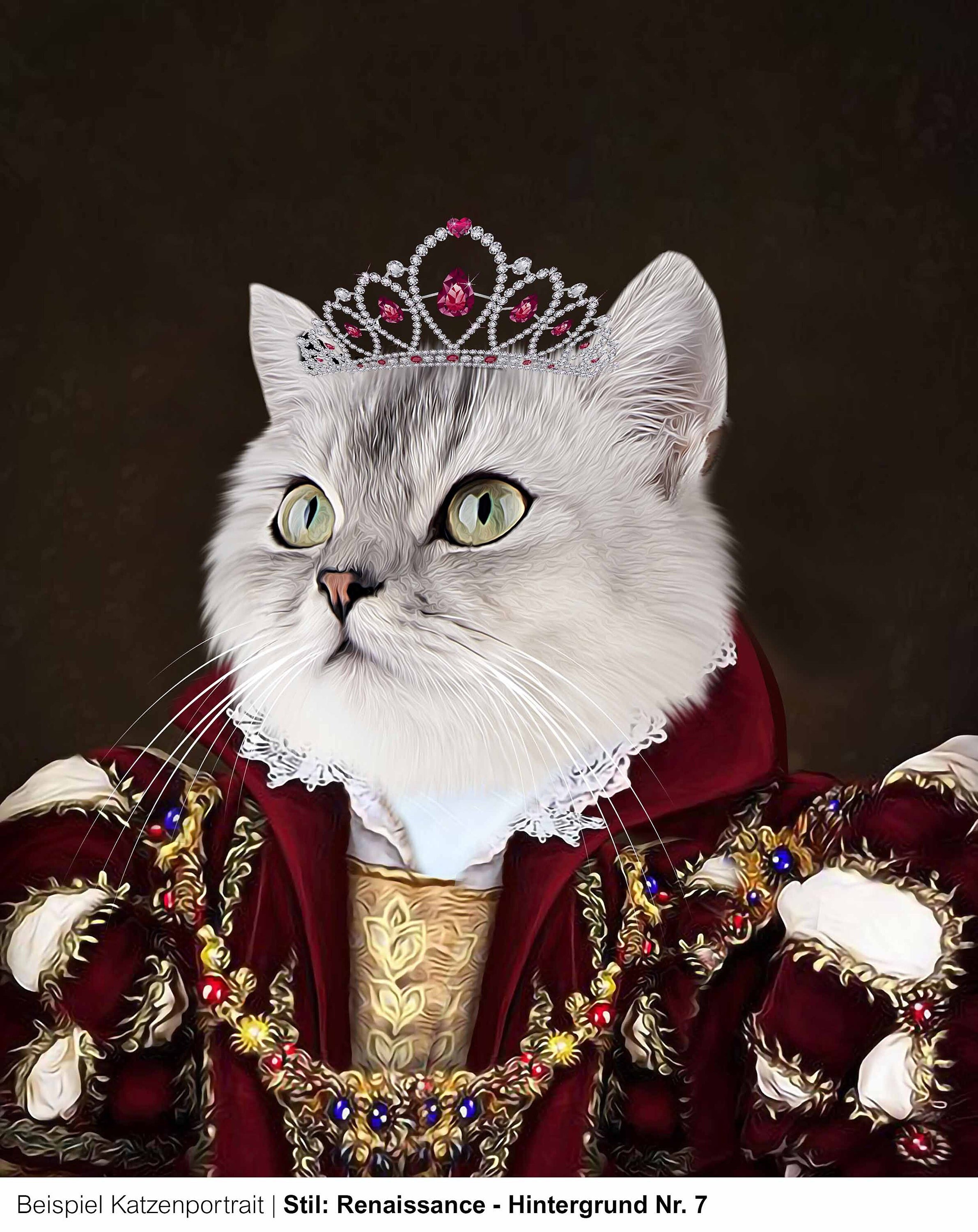 Portrait De Chat En Costume D Epoque Portrait de chat costume - Etsy France