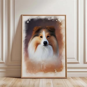 Ritratto animale in stile acquerello | Cane, gatto o cavallo su misura | Regalo, decorazione o ricordo speciale