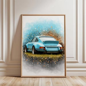 La tua auto come arte – Moto, trattore, scooter, d’epoca | Illustrazione da foto | Regalo per amanti di auto e moto