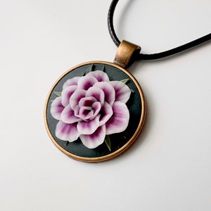 Purple Flower Pendant