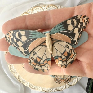 3&quot; Boho Butterfly Barrette | French Barrette