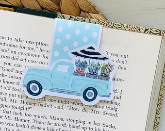 Flower Truck Magnetic Bookmark