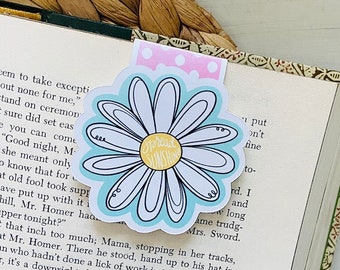 Daisy Flower Magnetic Bookmark
