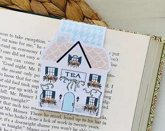 Tea Shop Magnetic Bookmark