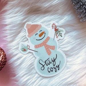Snowman Sticker - Waterproof Sticker