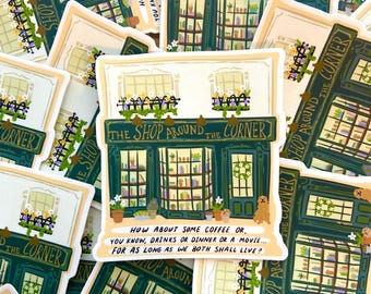 Fall Shop Around the Corner Sticker - Waterproof Sticker - Etsy