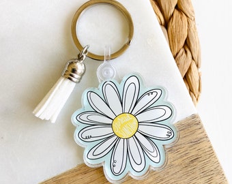 Daisy Acrylic Keychain - Spread Sunshine - Flower Keychain