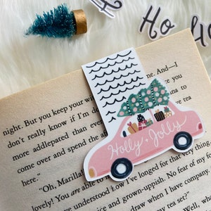 Christmas Car Magnetic Bookmark