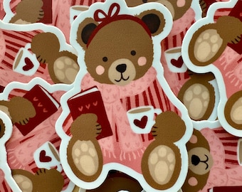 Teddy Bear Sticker - Waterproof Sticker