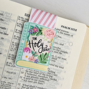 Floral Bible Magnetic Bookmark