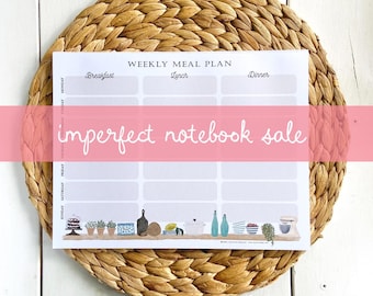 IMPERFECT Weekly Meal Plan Notepad - Meal Planner