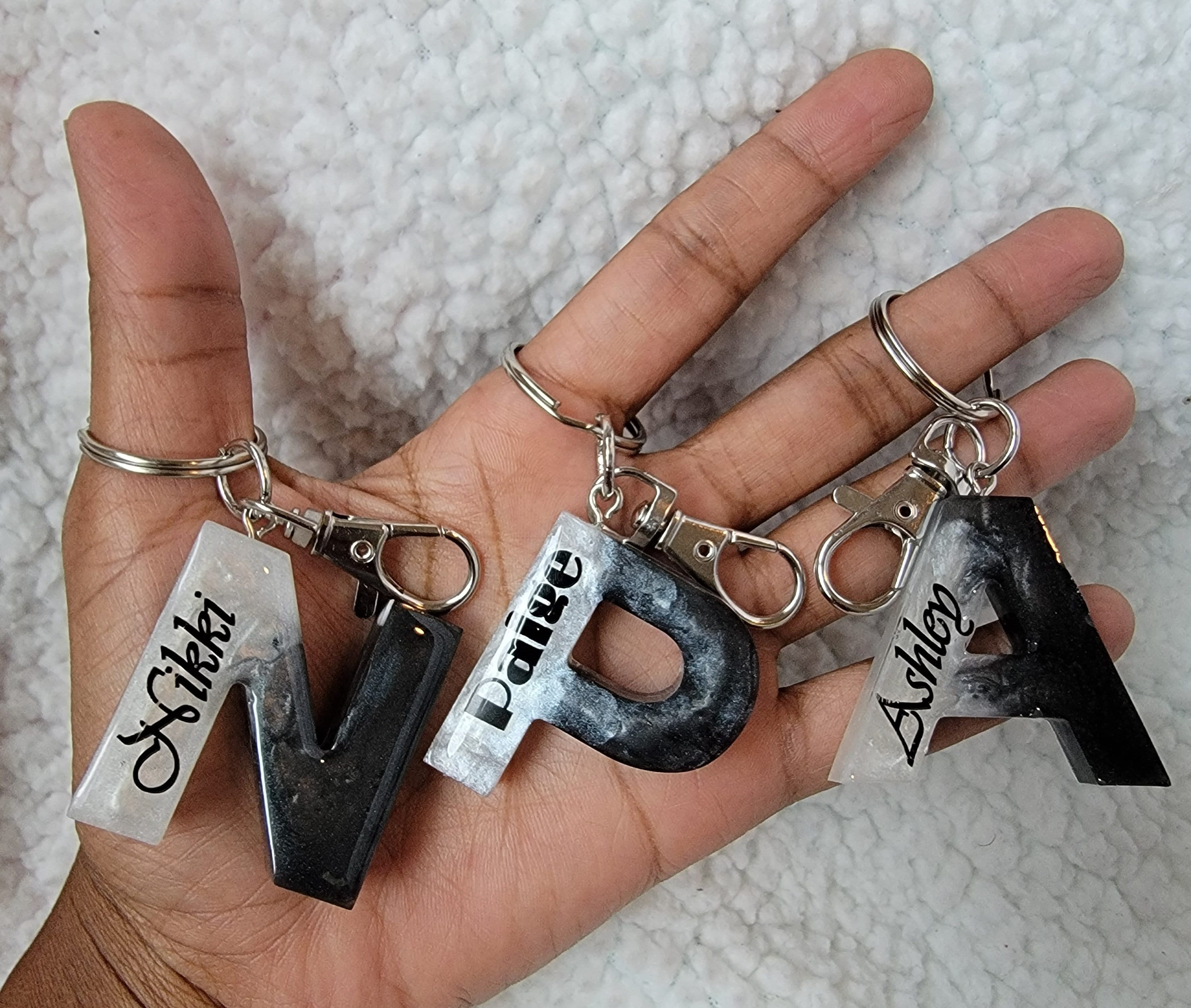 Llavero personalizado llavero de letras llavero inicial Etsy