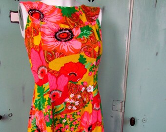 Vintage Hawaiian Dress XSmall